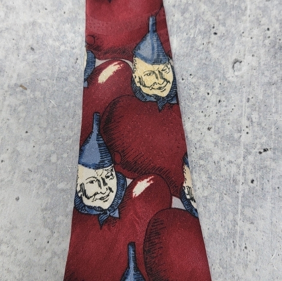 American Film Classics | Burgundy Wizard of Oz Tin Man Neck Tie - Picture 3 of 5